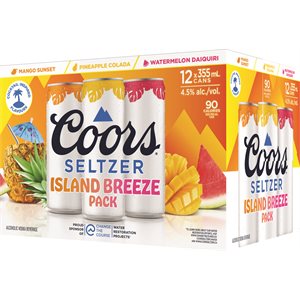 Coors Seltzer Island Breeze Variety Pack 12 C